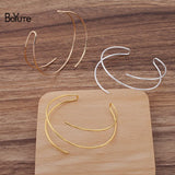 Metal Brass Bangle Line Bracelet Base Diy Jewelry Accessories