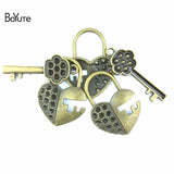 Lot of 20 Antique Bronze Key Lock Charm Pendants 20*50MM
