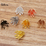 BoYuTe 200 Pcs 9*10MM Filigree Flower Charms Brass DIY Jewelry Vintage
