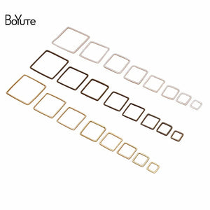 BoYuTe Brass Geometric Square Jump Ring DIY Jewelry Accessories