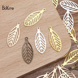 BoYuTe Brass Leaf Charm Diy Jewelry Accessories 23*9MM