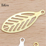 BoYuTe Brass Leaf Charm Diy Jewelry Accessories 23*9MM