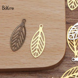 BoYuTe Brass Leaf Charm Diy Jewelry Accessories 23*9MM