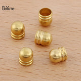 BoYuTe Rope End Caps Leather Clasps Metal Brass DIY Jewelry Accessories