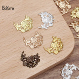 BoYuTe 13MM Filigree Flower Charms Lot of 200 - DIY Hand Jewelry Accessories