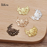 BoYuTe 13MM Filigree Flower Charms Lot of 200 - DIY Hand Jewelry Accessories