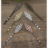 BoYuTe 20Pcs 6 Colors Flower Hair Barrette Women Hair Accessories