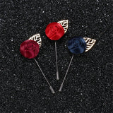 BoYuTe Flower Rose Lapel Pin Men's Suit Accessories
