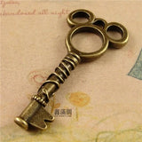 BoYuTe 30Pcs 23*47MM Zinc Alloy Key Pendant Vintage DIY Charms Pendants