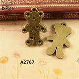 Vintage Bear Pendant for Jewelry Making