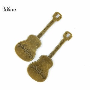 BoYuTe 62*23MM Guitar Charms Pendant Jewelry Findings
