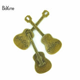 BoYuTe 62*23MM Guitar Charms Pendant Jewelry Findings