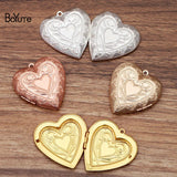 BoYuTe Brass Heart Shaped Photo Locket Pendant