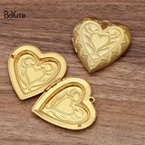 BoYuTe Brass Heart Shaped Photo Locket Pendant