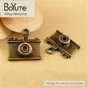 BoYuTe Camera Charms 21*23MM Antique Bronze Plated DIY Jewelry Findings