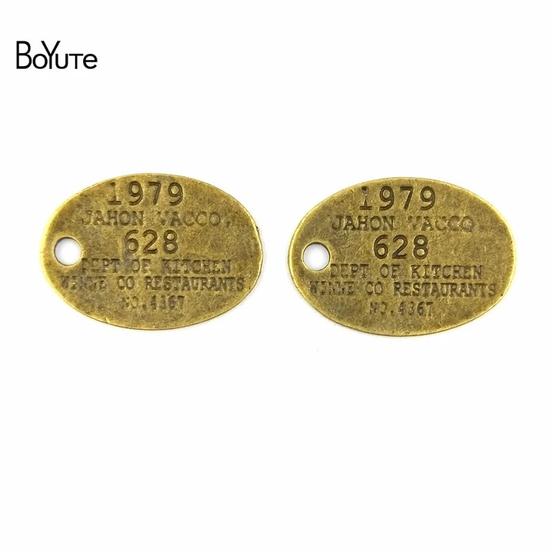 BoYuTe 30*21MM Antique Bronze Plated Metal Pendant for DIY Jewelry