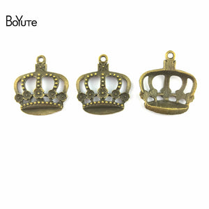 BoYuTe Crown Charms Antique Bronze Metal Pendant