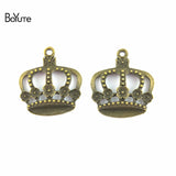 BoYuTe Crown Charms Antique Bronze Metal Pendant