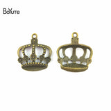 BoYuTe Crown Charms Antique Bronze Metal Pendant