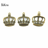 BoYuTe Crown Charms Antique Bronze Metal Pendant