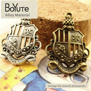 BoYuTe Vintage Style Antique Bronze Big Crown Pendant for Jewelry Making