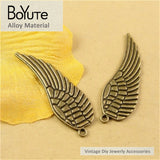 BoYuTe 50*16MM Vintage Metal Angel Wings Charms Lot