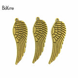BoYuTe 50*16MM Vintage Metal Angel Wings Charms Lot
