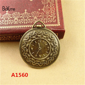 BoYuTe 32MM Clock Charms Pendant Jewelry Making DIY