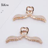 BoYuTe Metal Hair Claw with Pearls Big Shark Clip Hair Jewelry