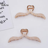 BoYuTe Metal Hair Claw with Pearls Big Shark Clip Hair Jewelry
