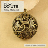 BoYuTe 26MM Antique Bronze Plated Hollow Ball Pendant Charms