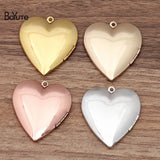 BoYuTe 40*41*8MM Metal Heart Locket Blank Pendant Base