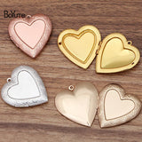BoYuTe 40*41*8MM Metal Heart Locket Blank Pendant Base