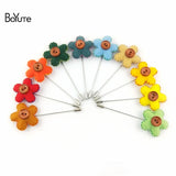 BoYuTe (5 Pieces/Lot) Flower Lapel Pin Brooch Hand Brooches Vintage Men