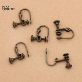 BoYuTe No Pierced Ear Clip 14*17MM Metal Brass DIY Earring Jewelry Parts