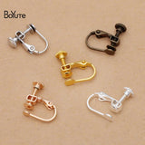 BoYuTe No Pierced Ear Clip 14*17MM Metal Brass DIY Earring Jewelry Parts