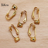 BoYuTe 9*21.5MM Metal Brass No Pierced Ear Clip Welding Earring Stopper