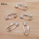 BoYuTe 9*21.5MM Metal Brass No Pierced Ear Clip Welding Earring Stopper