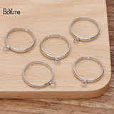 BoYuTe Adjustable Ring Base Settings with One Loop Diy Jewelry Accessories