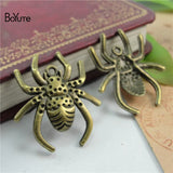 50Pcs Spider Pendant Charms Vintage DIY Hand Jewelry Accessories