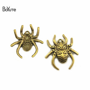 50Pcs Spider Pendant Charms Vintage DIY Hand Jewelry Accessories