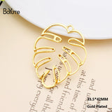 BoYuTe Leaf Pendant Charms for Jewelry Making 3 Colors