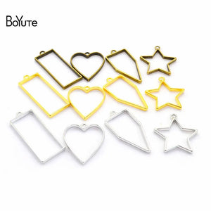 BoYuTe Metal Alloy Pendant Blanks Tray Bezel DIY Hand Jewelry Accessories