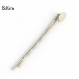 BoYuTe 50 Pcs Metal Hair Pins Base 55MM Bobby Hair Clip DIY Jewelry Making