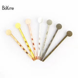 BoYuTe 50 Pcs Metal Hair Pins Base 55MM Bobby Hair Clip DIY Jewelry Making
