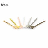 BoYuTe 50 Pcs Metal Hair Pins Base 55MM Bobby Hair Clip DIY Jewelry Making