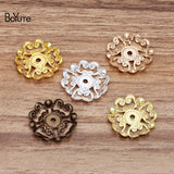BoYuTe 23MM 2 Colors Filigree Flower Charm Brass DIY Pendant Charms