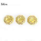 BoYuTe 23MM 2 Colors Filigree Flower Charm Brass DIY Pendant Charms
