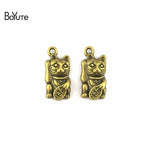 BoYuTe Fortune Cat Charms Pendants for Jewelry Making Diy