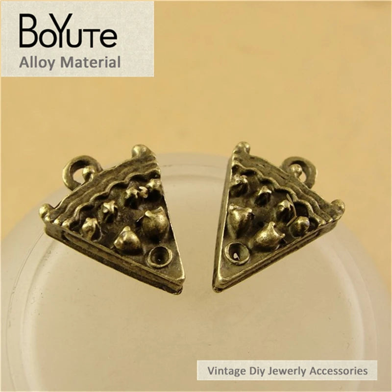 BoYuTe 15*14MM Cake Charms for Jewelry Making - Pack of 60